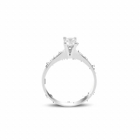 4 Mm Solitaire Women's Sterling Silver Ring 100347224