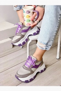 Jadira Gray Lilac Sneakers 100344220