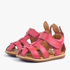 Bunny Genuine Leather Red Sandals for Sandals 100352419