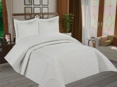 Dowry Bed Sets - Story Micro Double Heart Matratzenbezug Creme 100330337 - Turkey