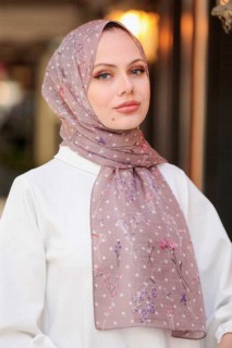 Shawl - Châle Hijab Rose Poudré 100339220 - Turkey