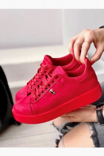 Bonitas Red Suede Sneakers 100344208