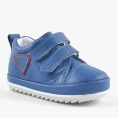 Babies - حذاء أطفال أول من الجلد الطبيعي باللون الأزرق 100278843 - Turkey