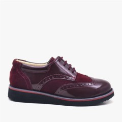 Hidra Patent Leather Lace-up Shoes for School Boys 100278536