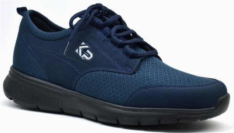 Shoes - KRAKERS - NAVY BLUE WIND - CHAUSSURES HOMME, Baskets Textile 100325256 - Turkey
