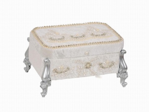 Others Item - Velvet Dowry Chest with Pearls Silver 100259918 - Turkey