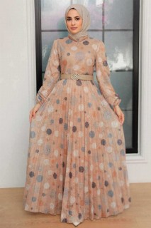 Daily Dress - Biscuit-Hijab-Kleid 100341493 - Turkey
