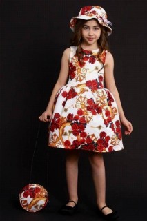 Girls - Rose Versailles Modell Flauschiges rotes Tüllkleid für Mädchen 100328481 - Turkey