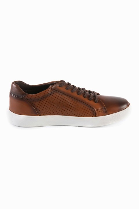 Men's Taba Casual Lace-Up Patterned Leather Shoes-1098 100350511