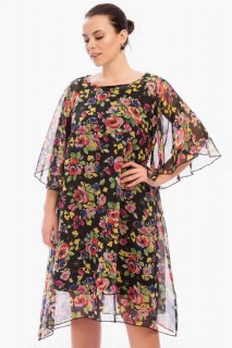 Evening Cloths - Large Size Loose Chiffon Dress 100276205 - Turkey