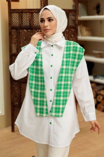 Clothes - Green Hijab Tunic 100344895 - Turkey