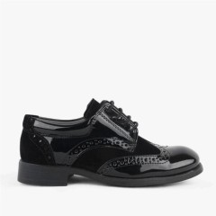 Black Titan Series Patent Leather School Shoes for Boys 100278510