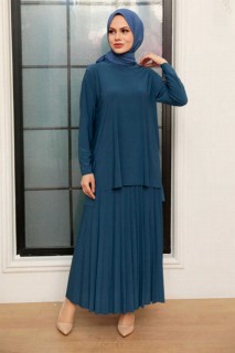 Cloth set - Indigoblaues Hijab-Anzugkleid 100340773 - Turkey