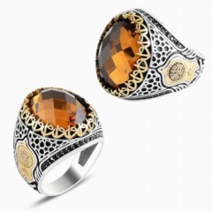 Zultanite Stone Ottoman Motif Silver Ring 100347721