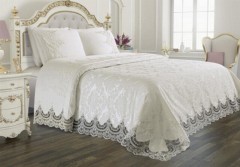 Bedding - French Guipure Dowry Pique Set Arus Cream 100257276 - Turkey