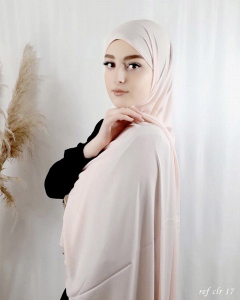 Woman Hijab & Scarf - Crepe shawl Barbapapa - Cotton Candy 100318083 - Turkey