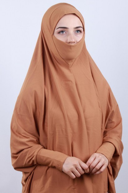 5XL Veiled Hijab Tan 100285108