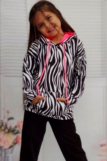 Girl Zebra Patterned Tracksuit 100328637