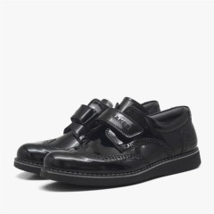 Hidra Patent Leather Velcro Daily School Shoes for Boys 100278730