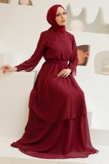 Evening & Party Dresses - فستان سهرة حجاب أحمر كلاريت 100339797 - Turkey