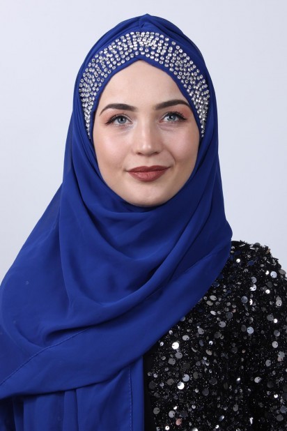 Ready to wear Hijab-Shawl - شال بتصميم ستون بونلي - Turkey