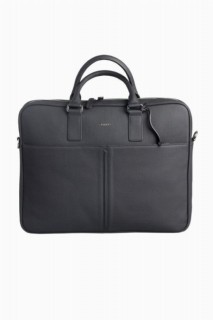 Briefcase & Laptop Bag - Grand porte-documents en cuir noir Guard avec entrée pour ordinateur portable 100346327 - Turkey