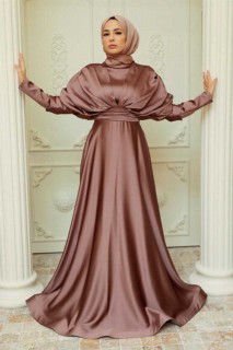 Wedding & Evening - Cooper Hijab Evening Dress 100341589 - Turkey