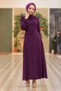 Clothes - Robe hijab violette 100336531 - Turkey