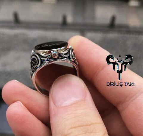 Personalized Double Sided Picture Silver Ring 100346588