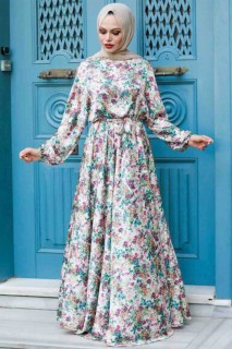 Daily Dress - Beige Hijab Dress 100338328 - Turkey