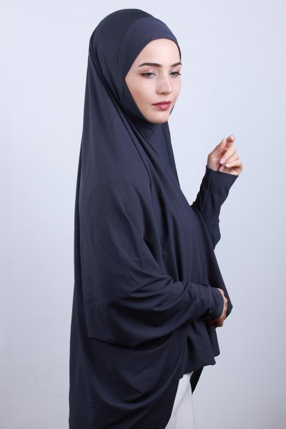 5XL Veiled Hijab Smoked 100285098