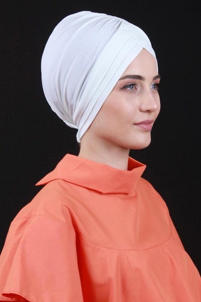 Double-Sided 3-Striped Bonnet White 100285258