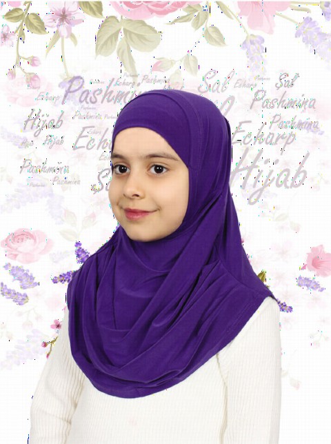 Ready to wear Hijab-Shawl - لافندرا روز - كود: 78-22 - Turkey