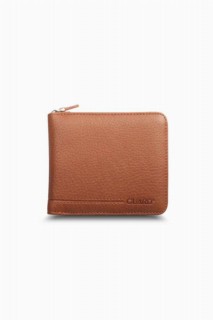Wallet - Retro Brieftasche aus Leder mit Reißverschluss 100345179 - Turkey