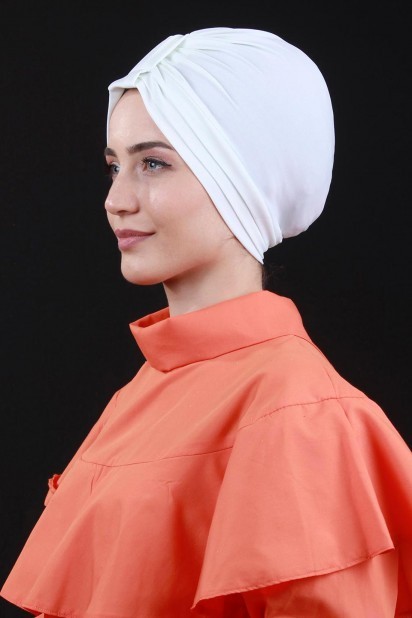 Double-Sided 3-Striped Bonnet White 100285258