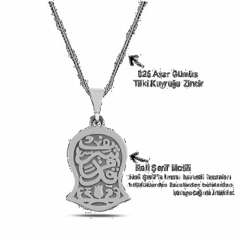 Nal-i Şerif Patterned Silver Necklace 100347901