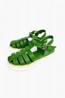 Lonela Green Padding Sandals 100344388