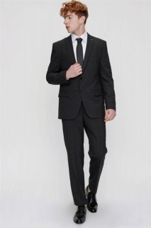 Men's Smoked Basic Dynamic Fit Comfortable Cut Straight 6 Drop Suit 100350623