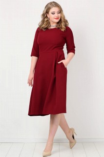Plus Size Pocket Dress 100276094