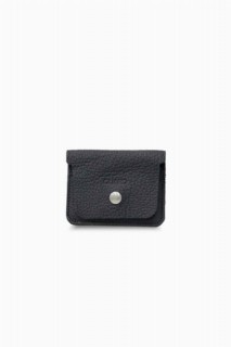 Guard Black Mini Leather Card Holder With Money Compartment 100345648