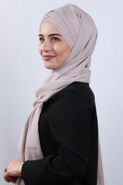 4 Draped Hijab Shawl Stone Color 100285091