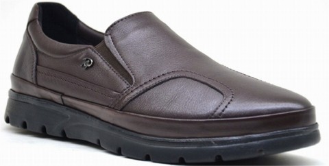 SHOEFLEX COMFORT - BROWN - MEN'S SHOES,Leather Shoes 100325160