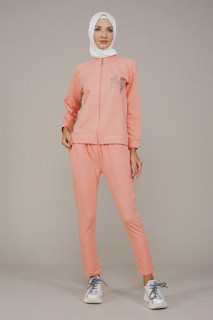 Women's Stone Wing Detailed Tracksuit Set 100342682