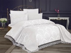 Home Product - Dowry Land Almond Double Duvet Cover Set White 100329706 - Turkey