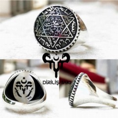 Men Shoes-Bags & Other - Hz. Solomon Three-Dimensional Star of David Sterling Silver Men's Ring 100348750 - Turkey