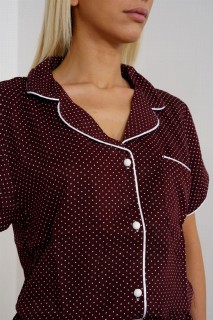 Women's Front Button Short Sleeve Pajamas Set 100326454