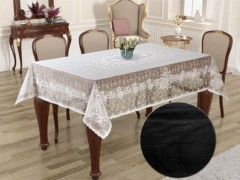 Square Table Cover - پارچه رو میزی طرح دار تخته شومن میز سلطان مشکی 100259244 - Turkey
