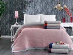 Blanket - Dowry Land Lily Knitwear Blanket Powder Gray 100331275 - Turkey