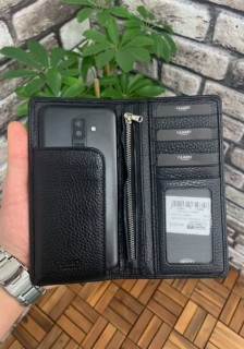 Handbags - محفظة يد جلدية سوداء من  مع حجرة هاتف 100345269 - Turkey