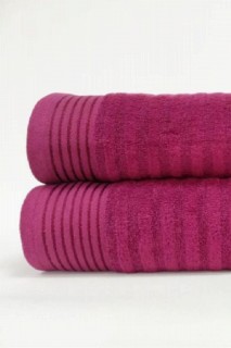 Bonisia Double Cotton Bath Towel Set Claret Red 100329551